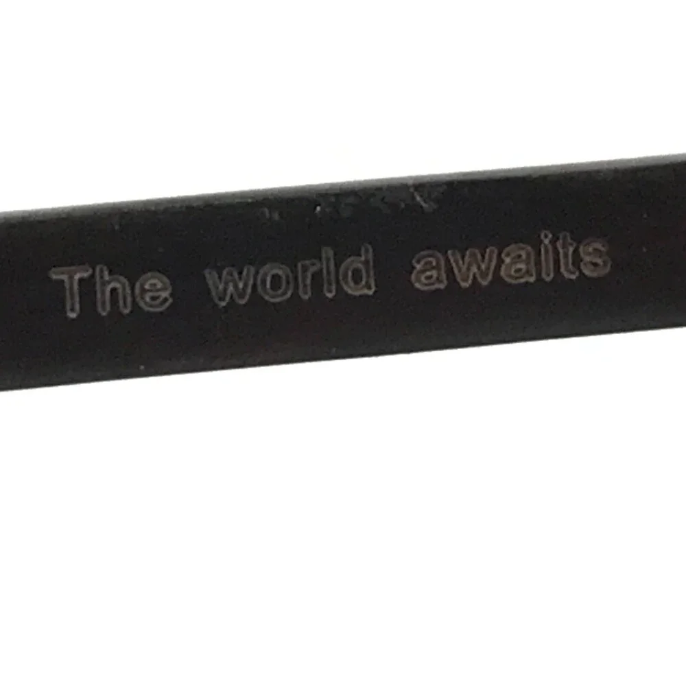 Proof Foster Eyeglasses Frames The World Awaits Brown Blue w/ Clip On Lenses